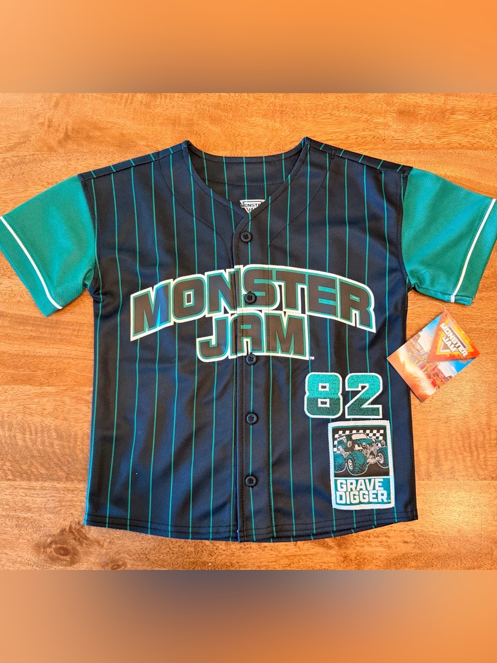 Monster Jam Baseball Jersey - Grave Digger